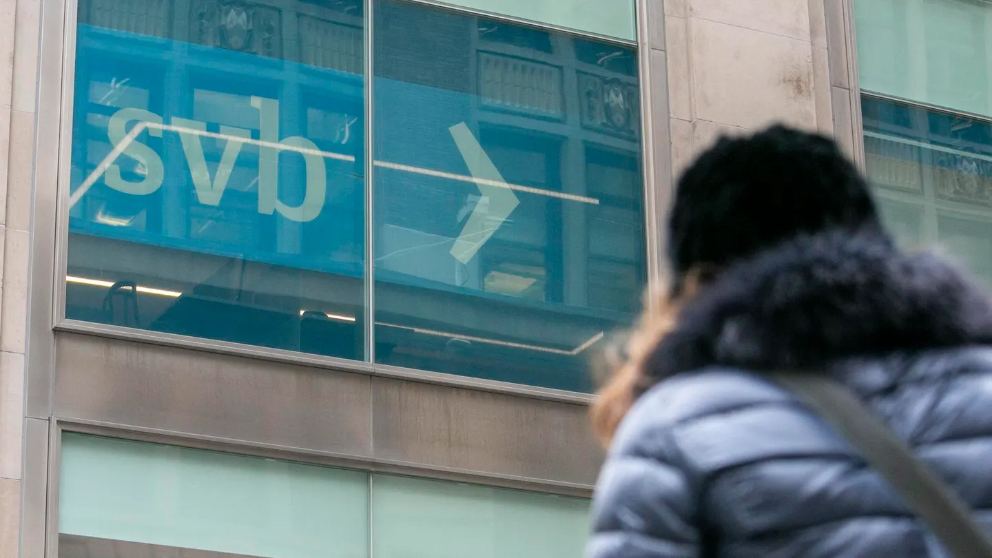 La oficina de Nueva York del Silicon Valley Bank se encuentra vacía en Nueva York La oficina de Nueva York del Silicon Valley Bank se encuentra vacía en Nueva York
