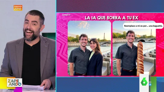 Dani Mateo, al conocer la existencia de una app que borra a los ex de las fotos Dani Mateo, al conocer la existencia de una app que borra a los ex de las fotos