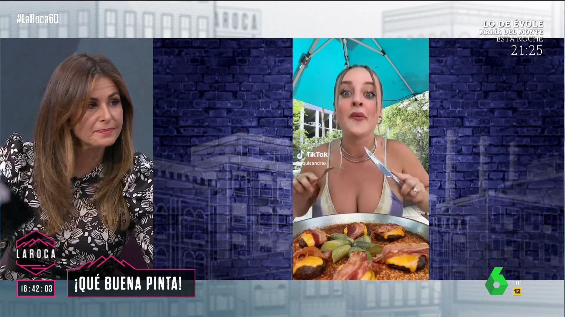 El disgusto de Nuria Roca al enterarse de la existencia de la paella cheeseburger: "La paella es paella, y eso es..."