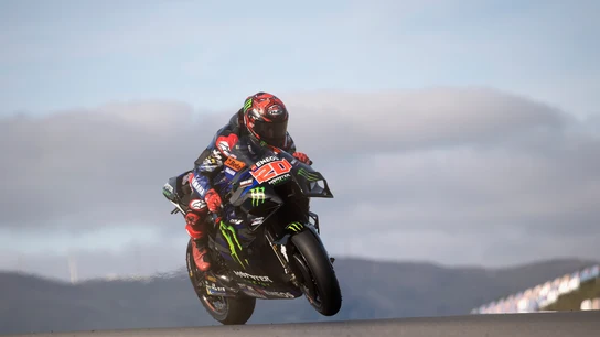 Fabio Quartararo, en los test de Portimao. Fabio Quartararo, en los test de Portimao.