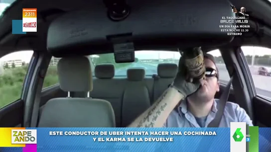La mala suerte de un conductor de UBER: tira la botella por la ventanilla y la revienta porque estaba cerrada La mala suerte de un conductor de UBER: tira la botella por la ventanilla y la revienta porque estaba cerrada