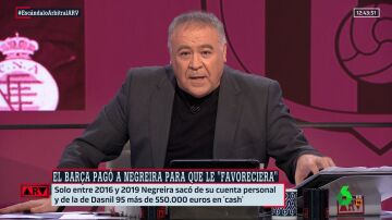  Ferreras, tajante sobre el 'caso Negreira': "Se están riendo de los socios del Barça"