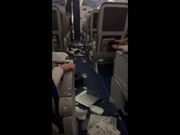 El avión de Lufthansa que sufrió "una caída" en pleno vuelo El avión de Lufthansa que sufrió "una caída" en pleno vuelo