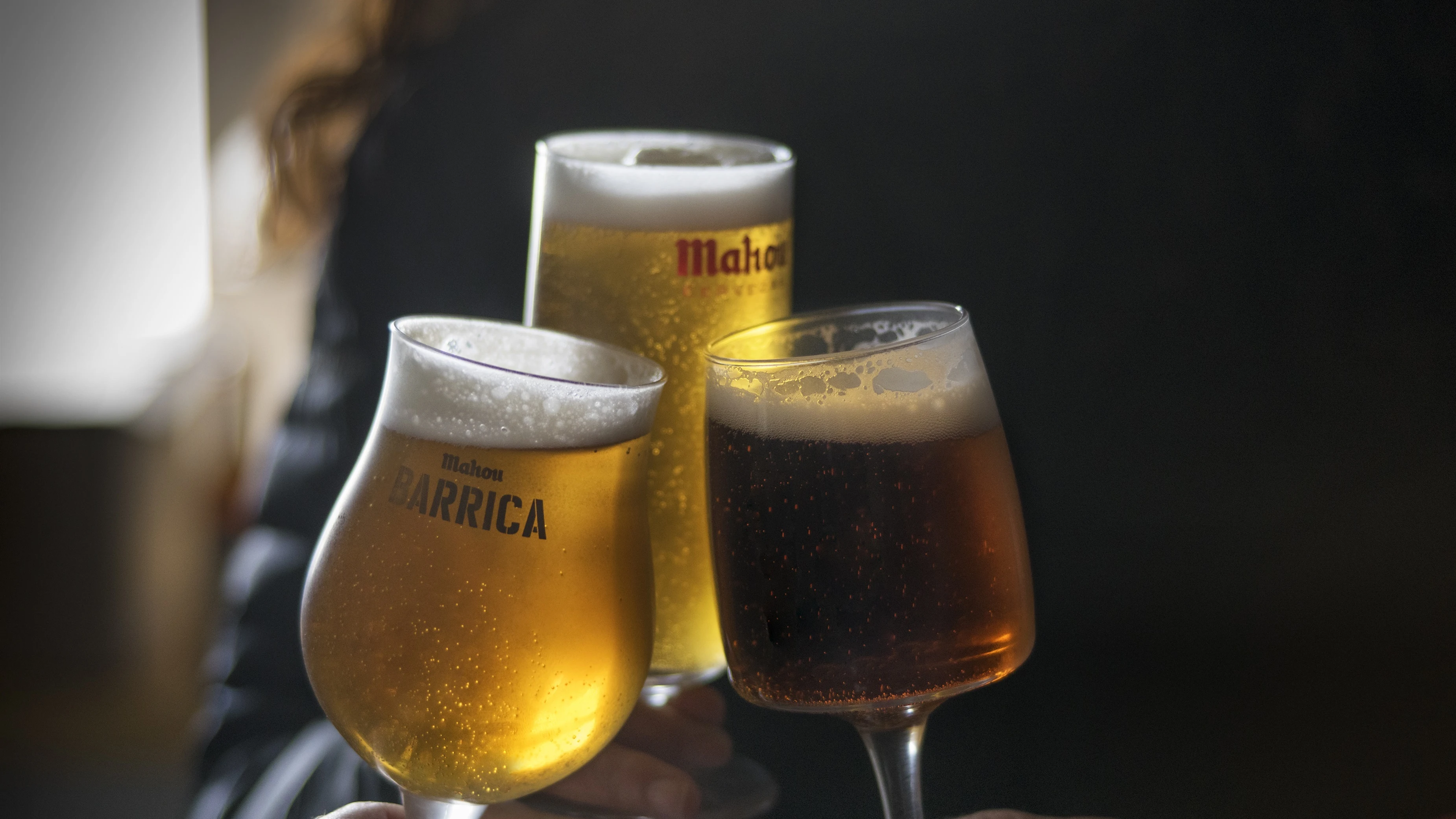 Varias cervezas de Mahou