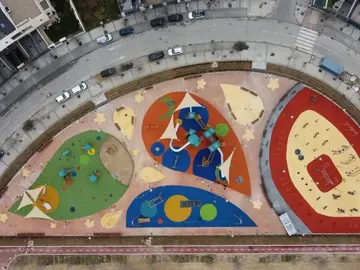 Plano del nuevo parque infantil de Leganés Plano del nuevo parque infantil de Leganés