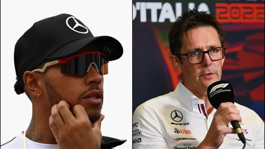 El jefe de pista de Mercedes anunciando modificaciones El jefe de pista de Mercedes anunciando modificaciones