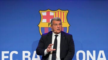 El presidente de FC Barcelona, Joan Laporta