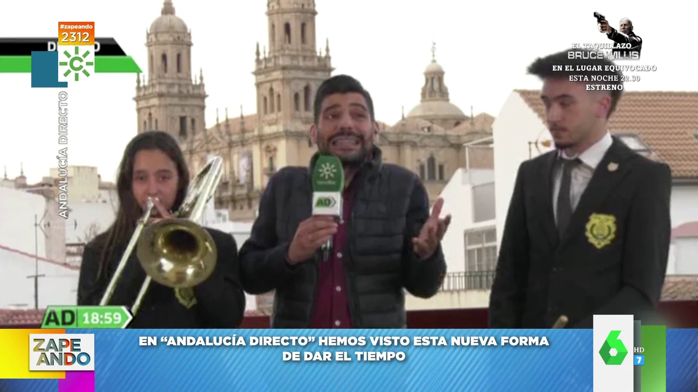 La innovadora manera de contar la información meteorológica de un reportero de 'Canal Sur' La innovadora manera de contar la información meteorológica de un reportero de 'Canal Sur'