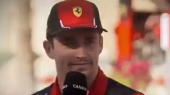 Reacción de Charles Leclerc Reacción de Charles Leclerc