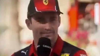 Reacción de Charles Leclerc