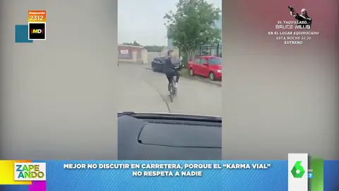 El inesperado desenlace de la discusión entre un ciclista y el conductor de un coche