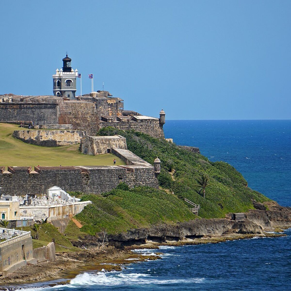 Castillo San Felipe del Morro de San Juan de Puerto Rico sirvi