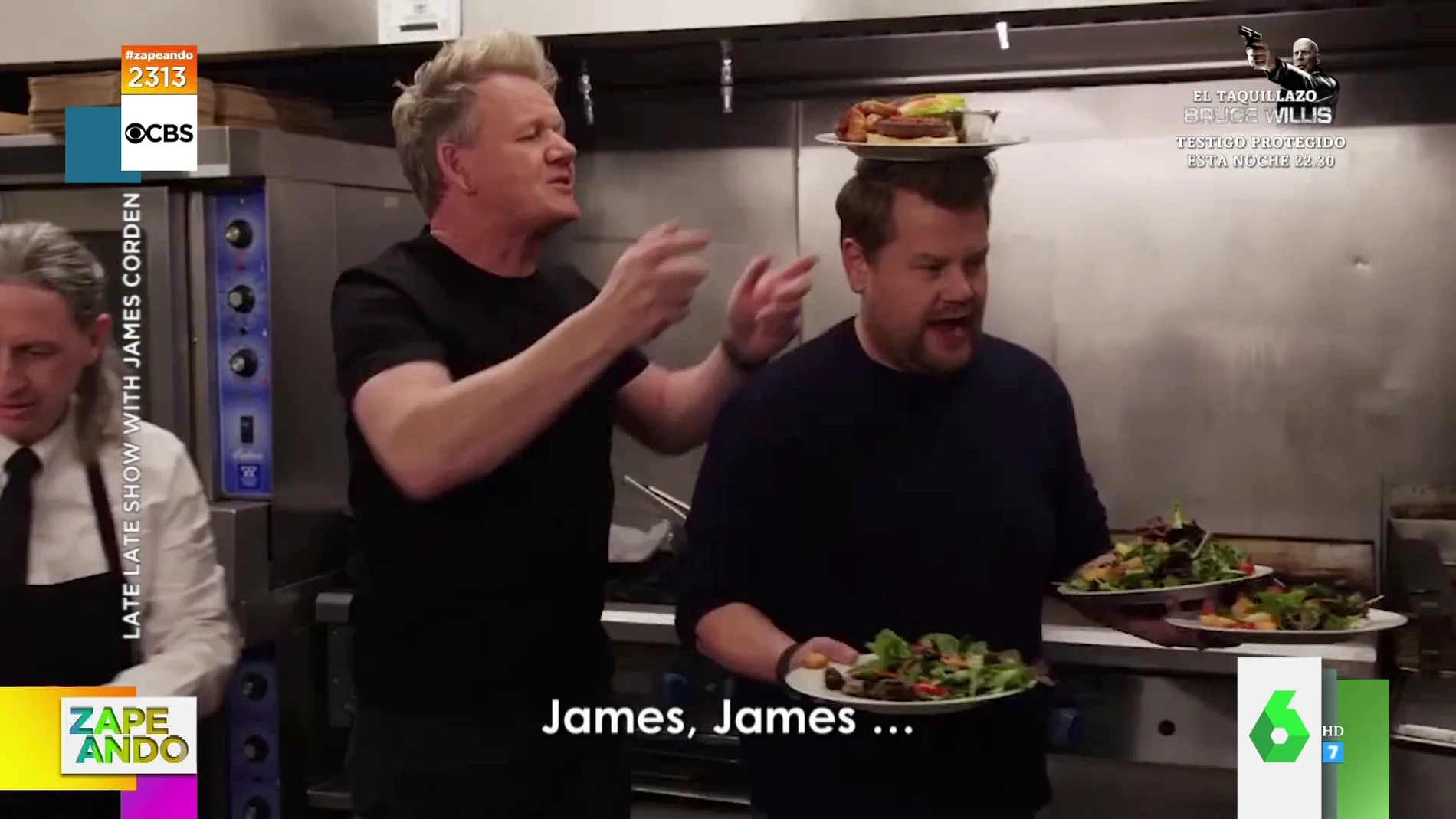James Corden inaugura un restaurante junto a Gordon Ramsay