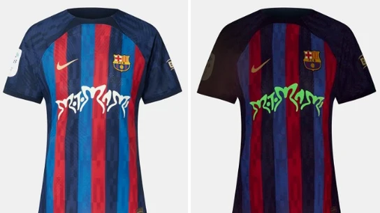 Camiseta 'Motomami' del Barça para el clásico Camiseta 'Motomami' del Barça para el clásico