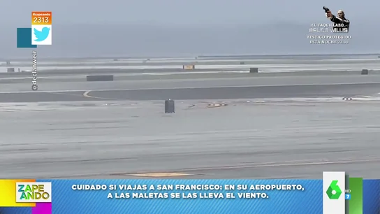 La prueba definitiva de que cuando pierden una maleta en el aeropuerto es porque se las lleva el viento La prueba definitiva de que cuando pierden una maleta en el aeropuerto es porque se las lleva el viento