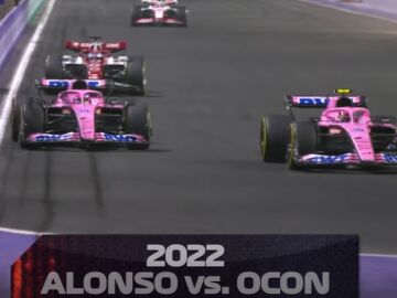 Batalla de Fernando Alonso y Esteban Ocon en Arabia Saud&iacute;