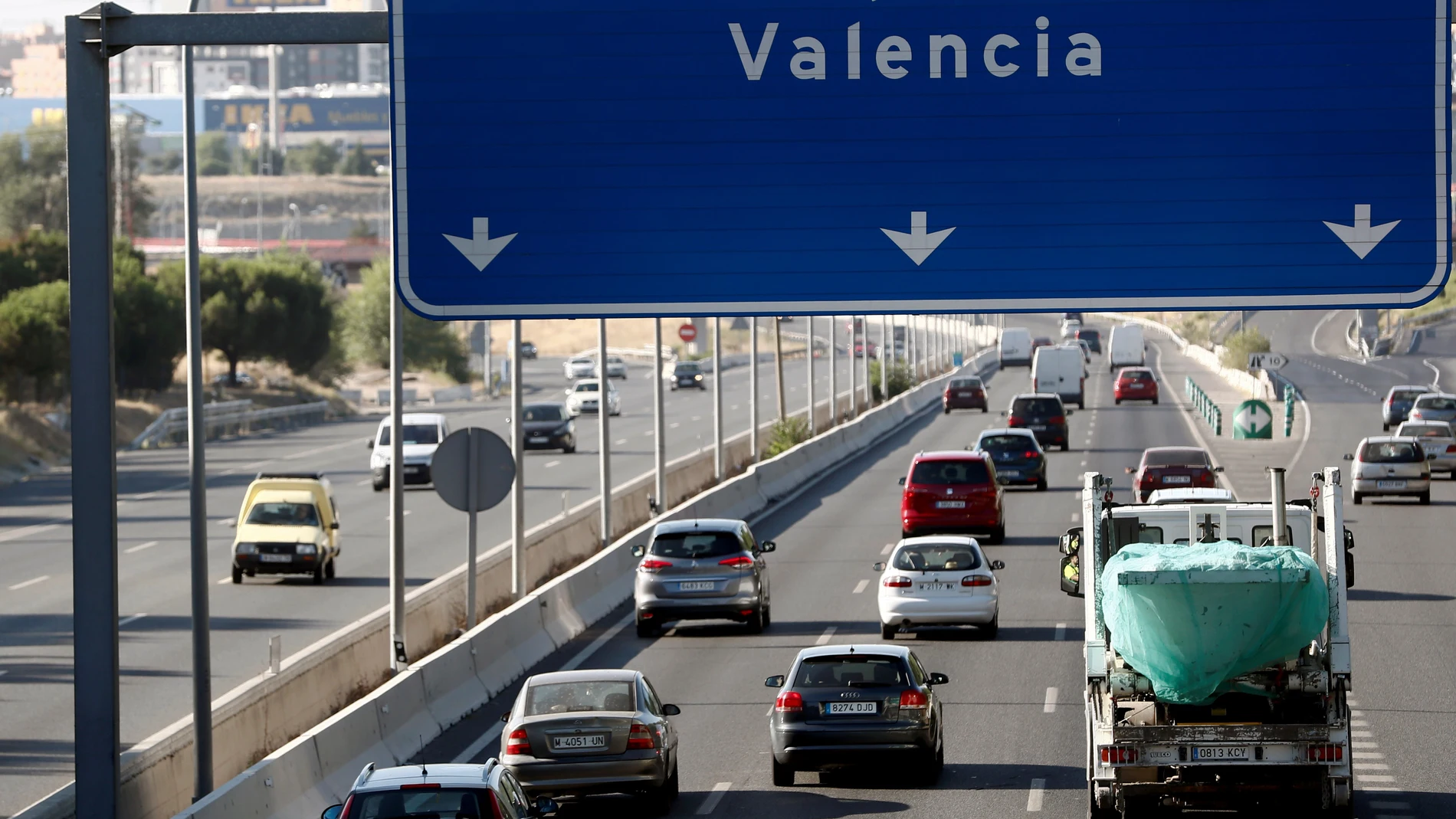 Vista de la autovía A-3 en dirección a Valencia.
