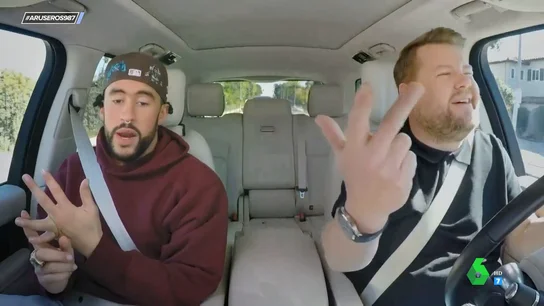 El divertido vídeo de Bad Bunny interpretando sus temas más míticos en el 'Carpool Karaoke' de James Corden El divertido vídeo de Bad Bunny interpretando sus temas más míticos en el 'Carpool Karaoke' de James Corden