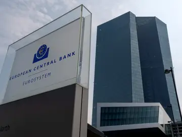La sede del Banco Central Europeo (BCE) en Fráncfort (Alemania).