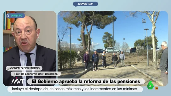 Gonzalo Bernardos, en Más Vale Tarde Bernardos MVT pensiones