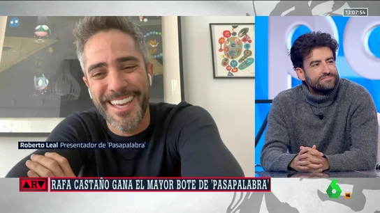 Las palabras de afecto de Rafa Castaño, ganador del bote de Pasapalabra, a Roberto Leal Las palabras de afecto de Rafa Castaño, ganador del bote de Pasapalabra, a Roberto Leal