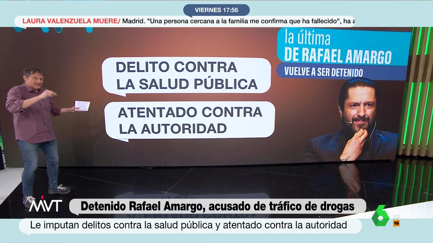 Rafael Amargo se resistió a su detención con puñetazos, patadas y mordiscos hasta romper las gafas a uno de los policías Rafael Amargo se resistió a su detención con puñetazos, patadas y mordiscos hasta romper las gafas a uno de los policías