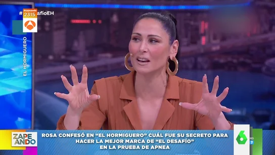 Rosa López desvela su secreto para hacer la mejor marca en apnea de El Desafío Rosa López desvela su secreto para hacer la mejor marca en apnea de El Desafío