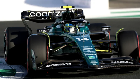 Fernando Alonso, con el Aston Martin en Jeddah Fernando Alonso, con el Aston Martin en Jeddah