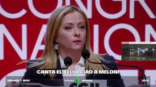 La líder ultraderechista Giorgia Meloni BELLA CIAO