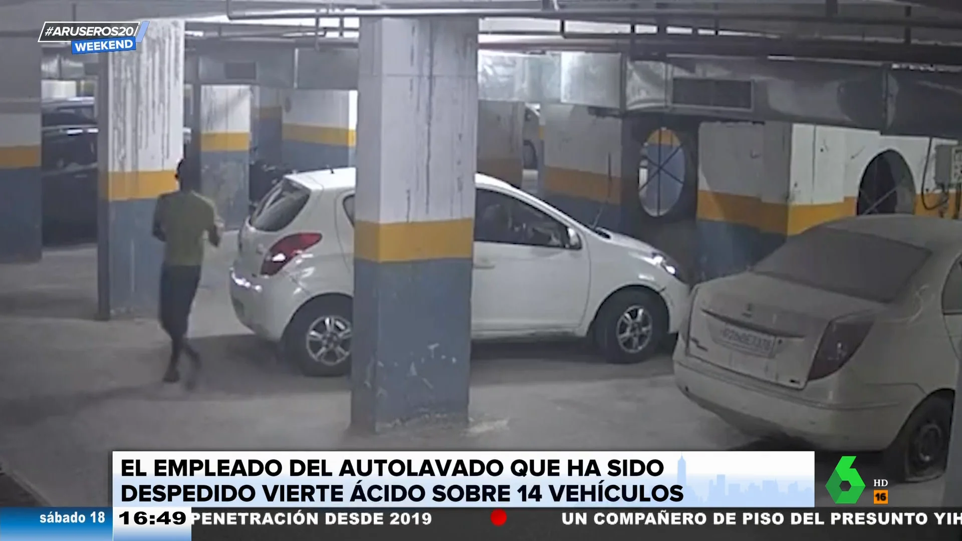 La venganza de un trabajador despedido: cubre de ácido 14 coches de clientes