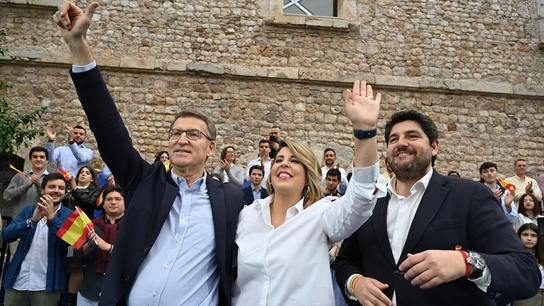 Feijóo en un acto del PP en Cartagena Feijóo en un acto del PP en Cartagena