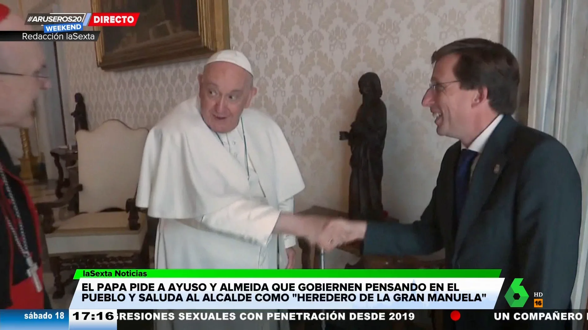 El Papa Francisco y Almeida