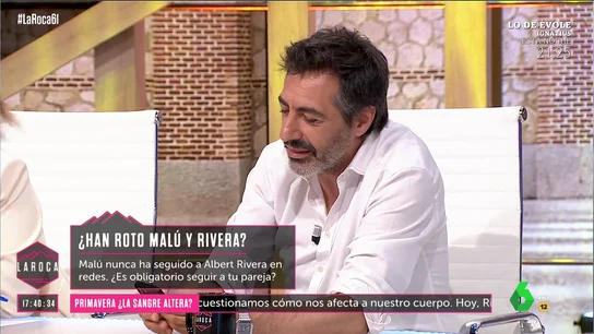 Juan del Val toma una decisión en directo y deja de seguir a Nuria Roca en Instagram Juan del Val toma una decisión en directo y deja de seguir a Nuria Roca en Instagram