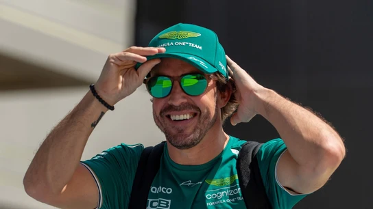 Fernando Alonso, sonriente Fernando Alonso, sonriente