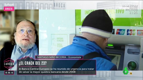 ¿Estamos ante una crisis como la de 2008? Santiago Niño Becerra explica las diferencias con el momento actual "El problema en 2008 era que no se sabía qué había en los bancos y ahora se sabe perfectamente de qué se componen los activos de los bancos", comenta Niño Becerra, que en este vídeo analiza los motivos de la situación económica actual.