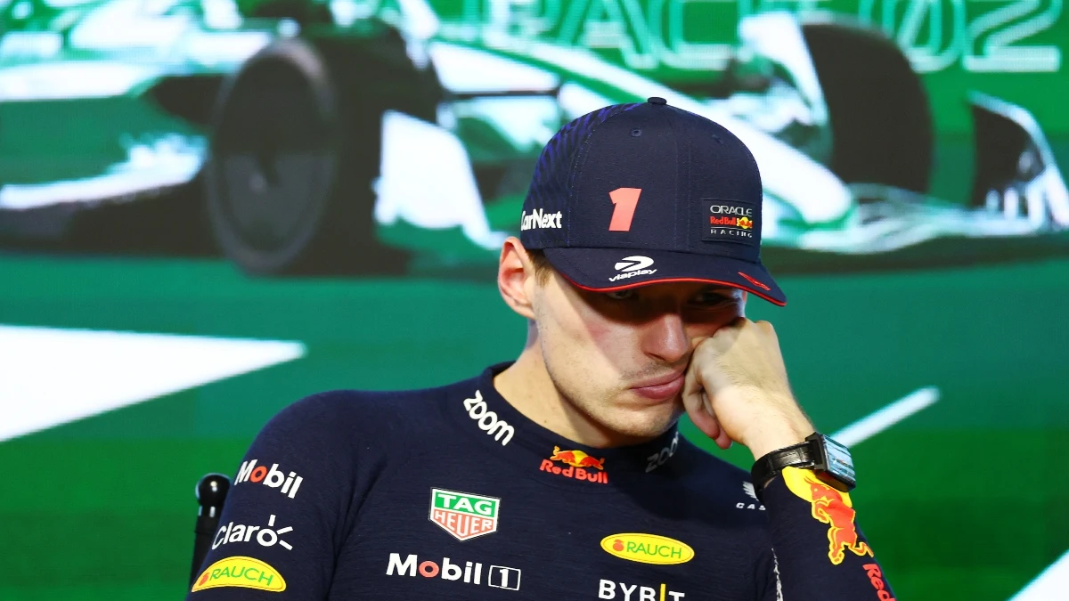 Max Verstappen, con cara de pocos amigos