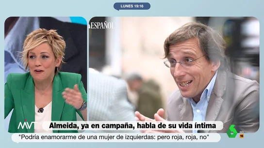 "¿Por qué la gente tiene que contarlo todo?": la honesta reacción de Cristina Pardo al ver a Almeida hablar de su vida amorosa "¿Por qué la gente tiene que contarlo todo?": la honesta reacción de Cristina Pardo al ver a Almeida hablar de su vida amorosa