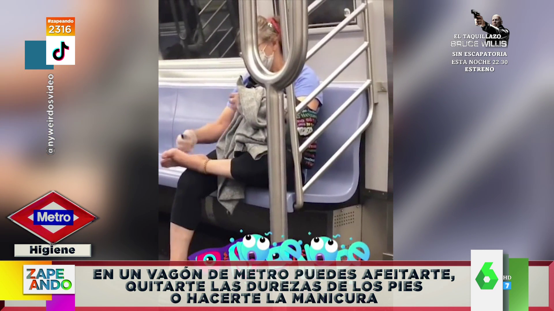 De beber del asiento a quitarse los callos de los pies: los vídeos más  desagradables grabados en el metro