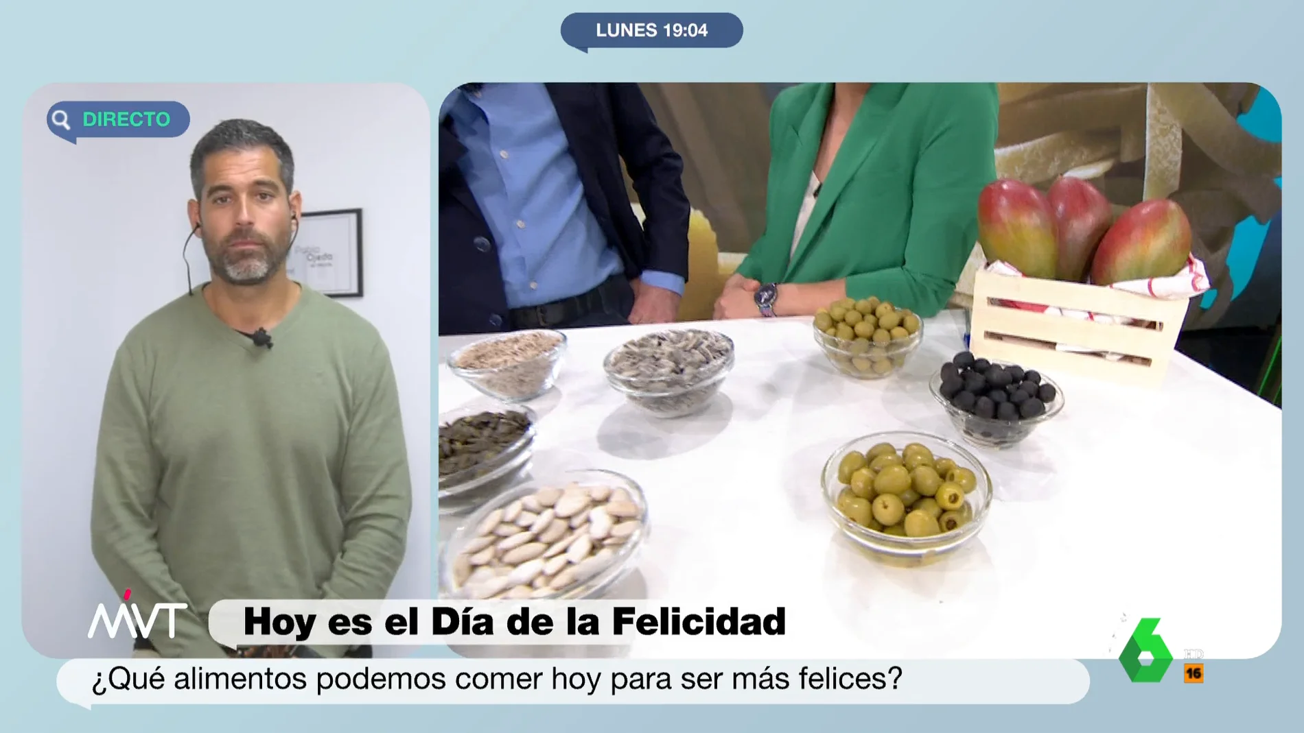 La recomendación del nutricionista Pablo Ojeda: "Te tomas unas tapitas de aceitunas y te pones menos viejecito"