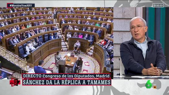 Xavier Sardá, sobre la moción de censura: "Vox se escuda en un anciano con una trayectoria respetabilísima" Xavier Sardá, sobre la moción de censura: "Vox se escuda en un anciano con una trayectoria respetabilísima"