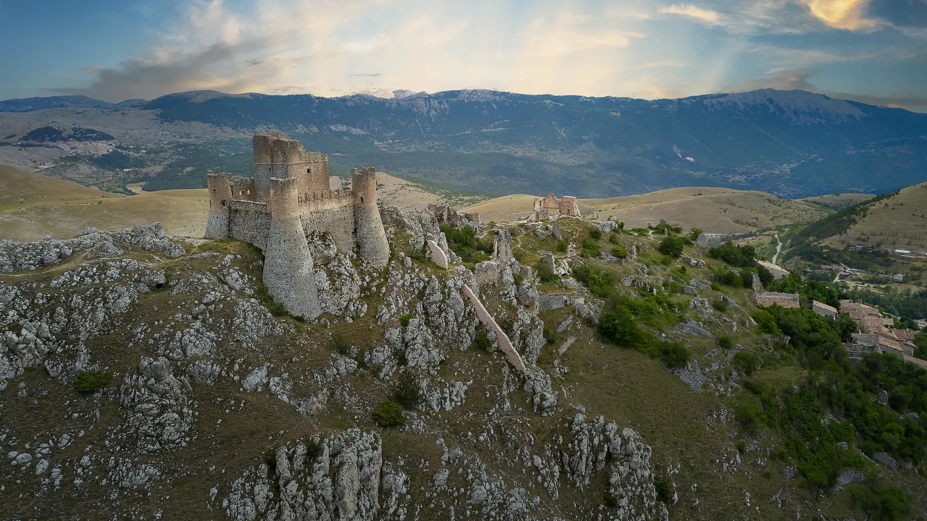 Castillo de Rocca Calascio, en Italia