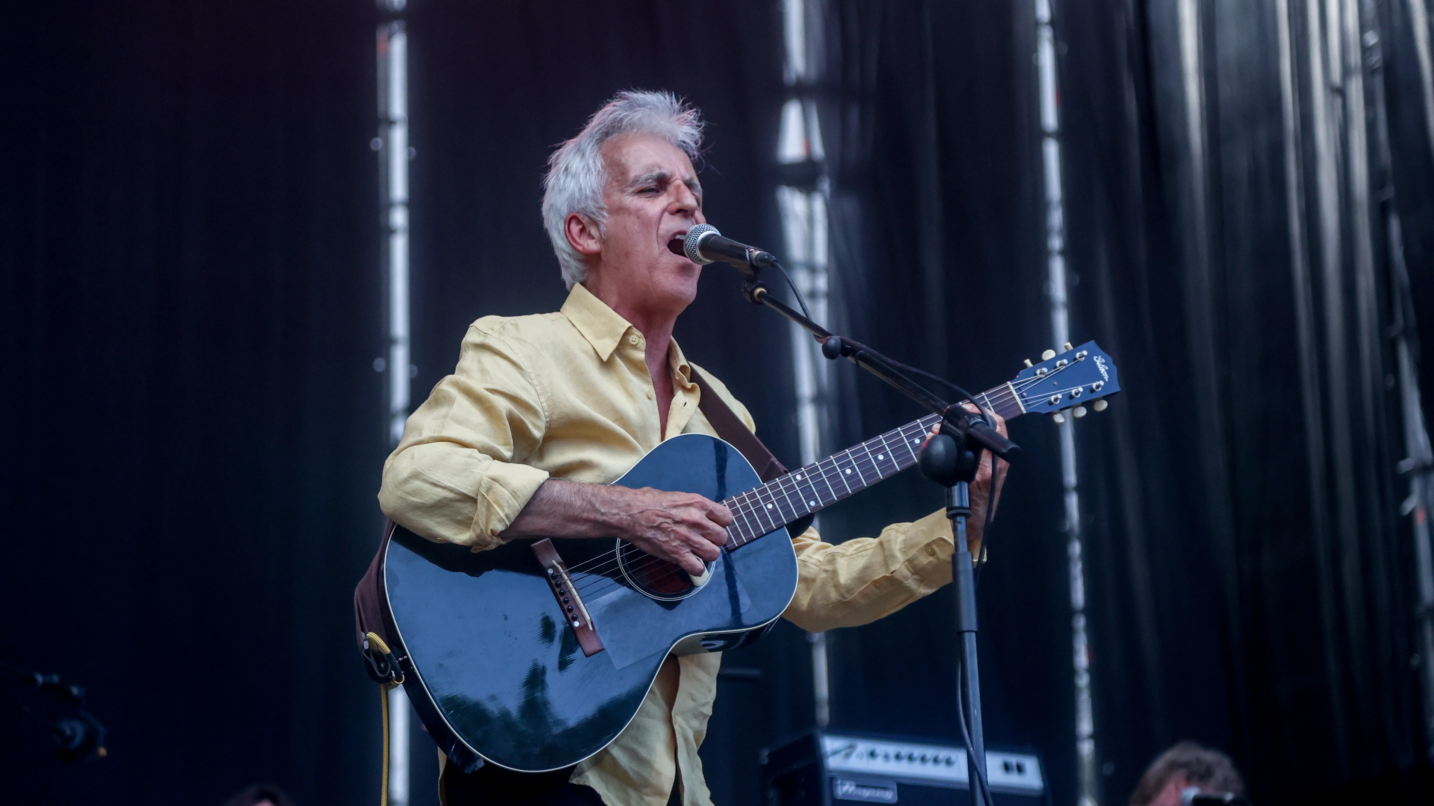 El cantante Kiko Veneno en el concierto de ‘Madrid a los Océanos’ en el Parque Tierno Galván de Madrid, a 1 de mayo de 2022-