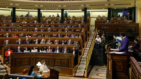 El presidente del Gobierno, Pedro Sánchez, este martes en el Congreso de los Diputados. El presidente del Gobierno, Pedro Sánchez, este martes en el Congreso de los Diputados.