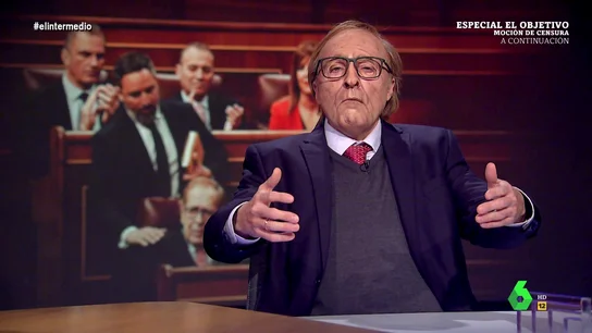 Ramón Tamames analiza la moción de censura en El Intermedio: Por fin España ha podido escuchar mis opiniones "Hasta ahora solo lo hacían las teleoperadoras", afirma el 'Ramón Tamames' de Raúl Pérez, que en este vídeo de El Intermedio analiza cómo ha sido su día en el Congreso de los Diputados como protagonista de la moción de censura de Vox.
