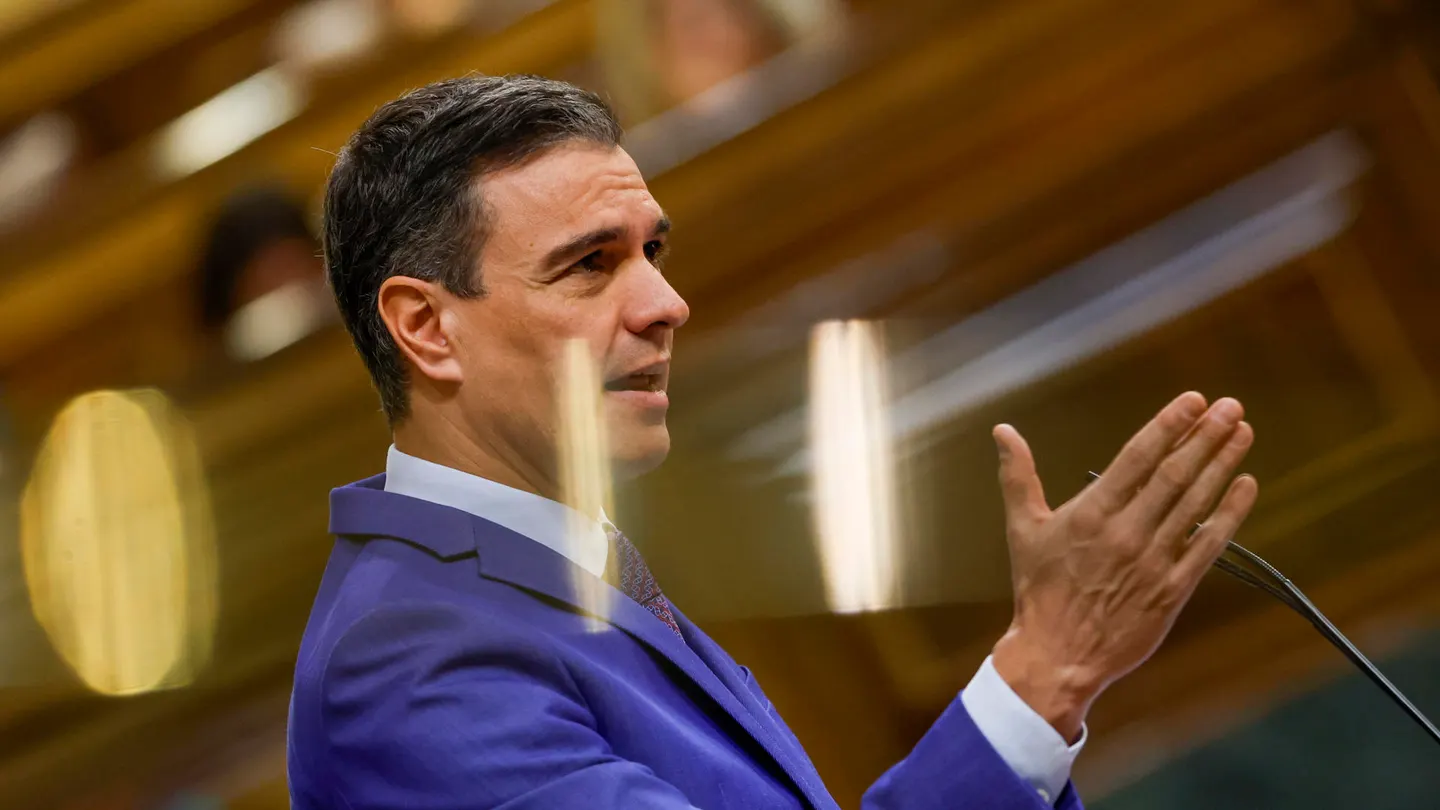 El presidente del Gobierno, Pedro Sánchez, en la moción de censura en el Congreso de los Diputados El presidente del Gobierno, Pedro Sánchez, en la moción de censura en el Congreso de los Diputados