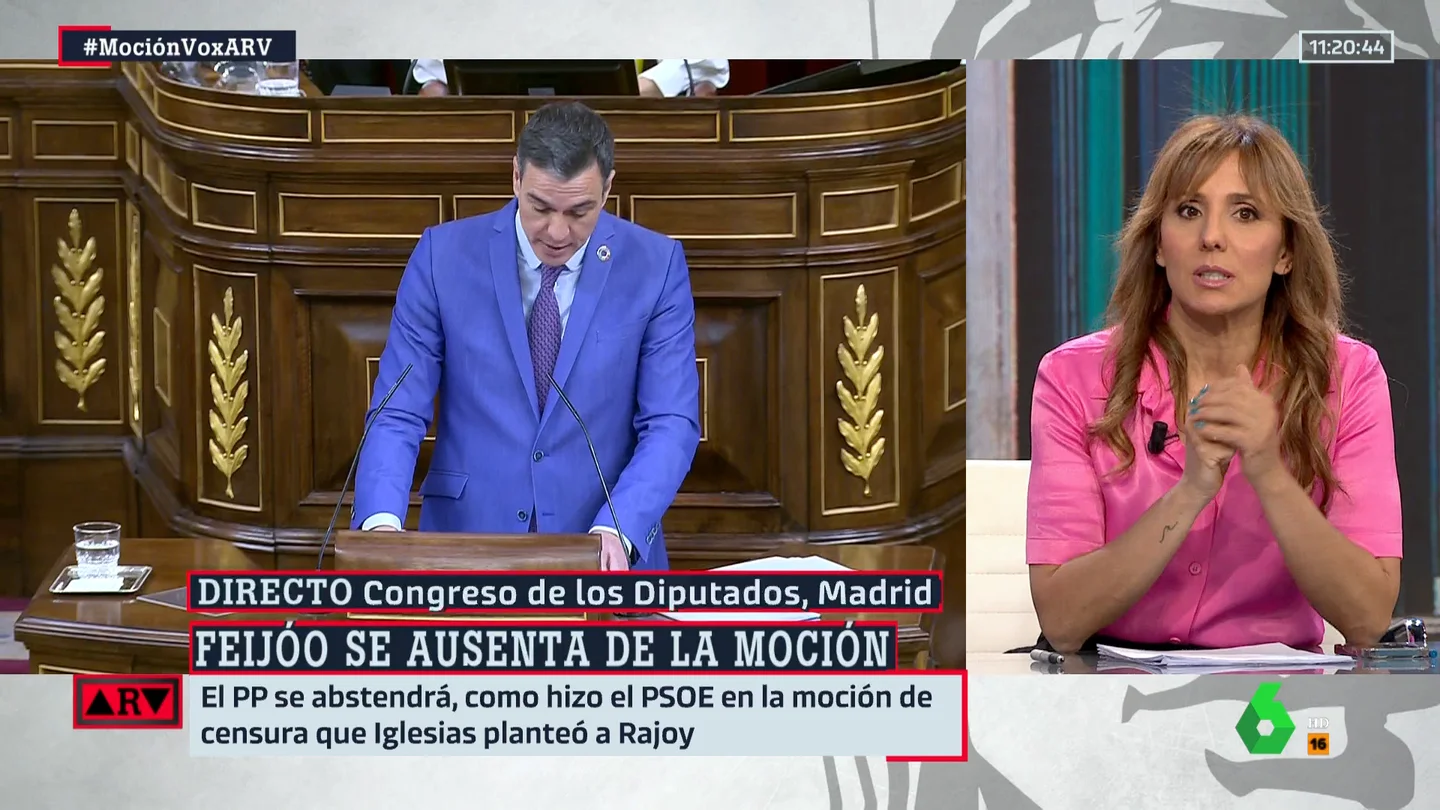 Carmen Morodo: "A Abascal y a Sánchez les interesa volver a la política de bloques" Carmen Morodo: "A Abascal y a Sánchez les interesa volver a la política de bloques"