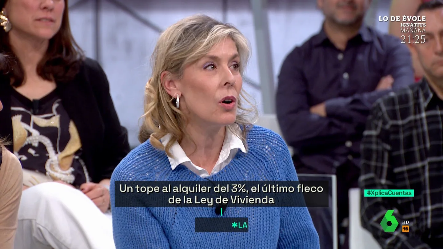Ana González, de las asociaciones de propietarios, sobre el tope al alquiler: El 2 por ciento en muchos casos es injusto "En casos de familias vulnerables puede tener sentido, pero hay viviendas en las que vive un cónsul o un registrador de la propiedad", comenta en laSexta Xplica Ana González, vicesecretaria de la Confederación de Asociaciones de Propietarios.