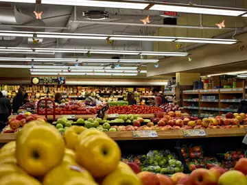 Imagen de archivo de un supermercado.