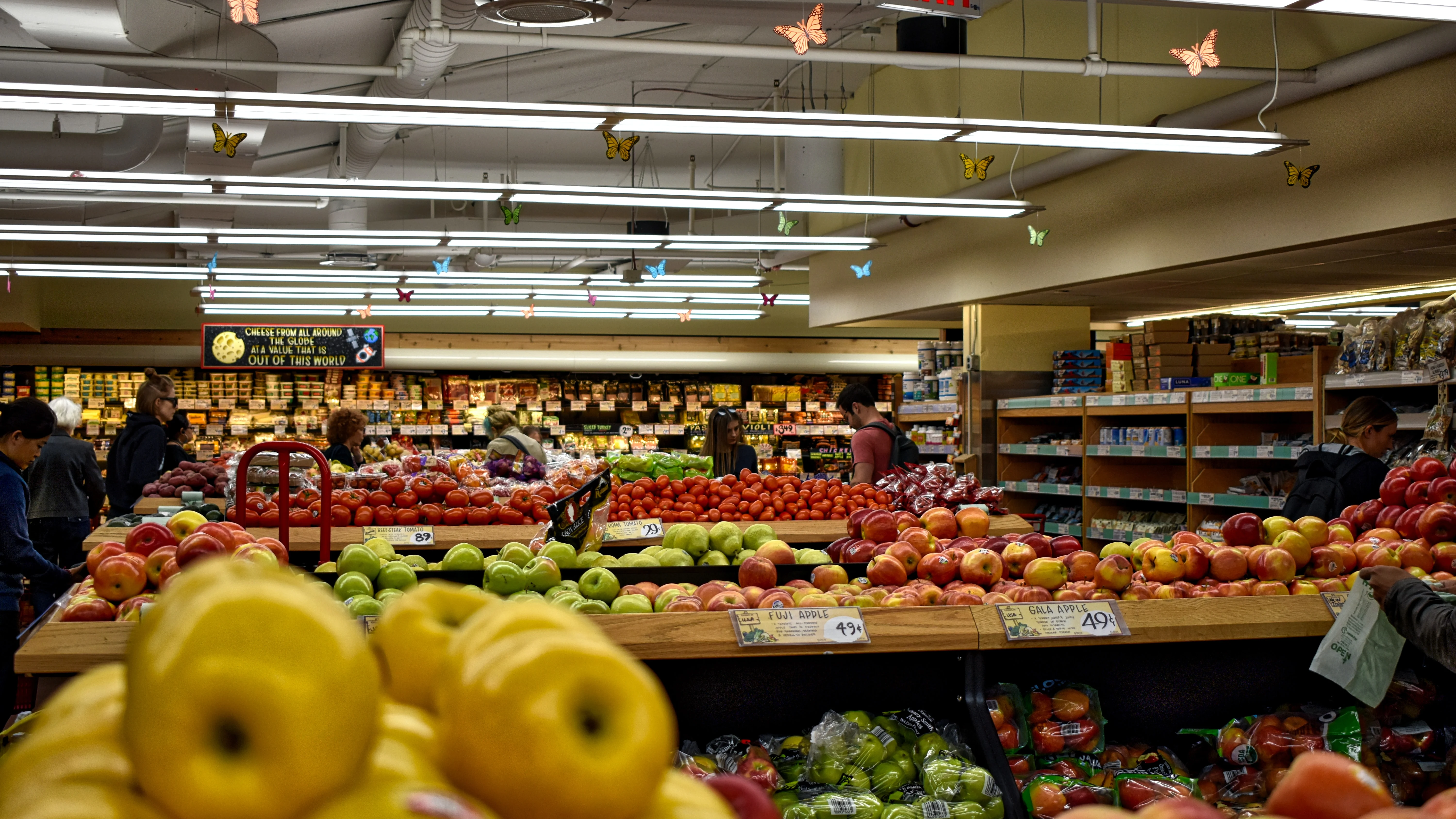 Imagen de archivo de un supermercado.