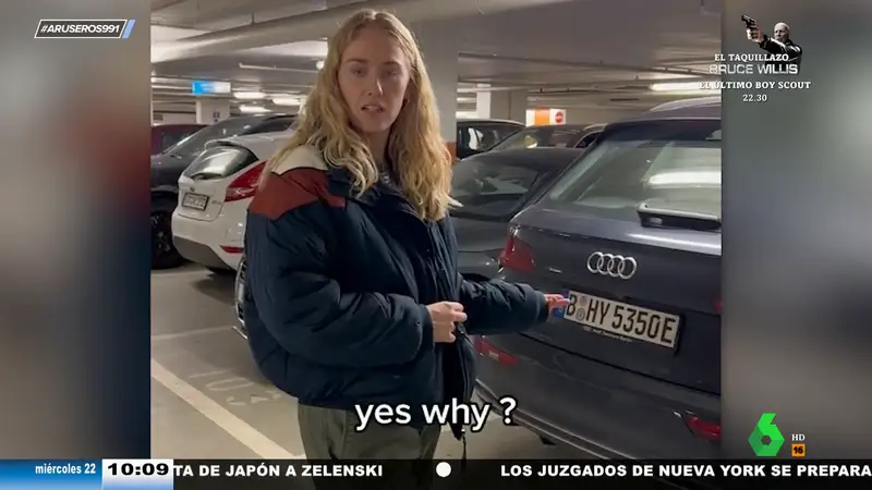 La indignación de una joven al ver solo plazas de aparcamiento más grandes para mujeres: "¿Por qué?"